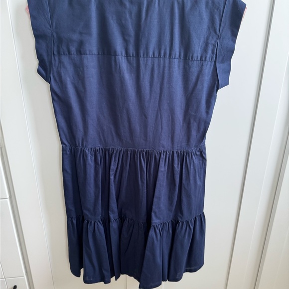 Veronica Beard Navy cotton Short Sleeve Dress XS - Picture 2 of 6